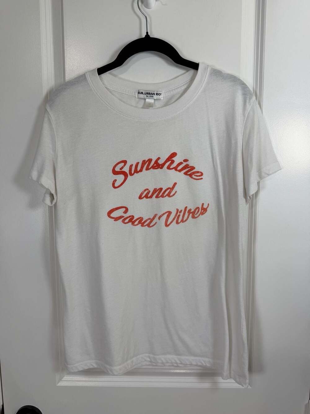 Sub_Urban Riot Sunshine and Good Vibes Graphic Tee White